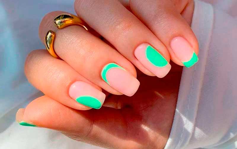 зеленые ногти