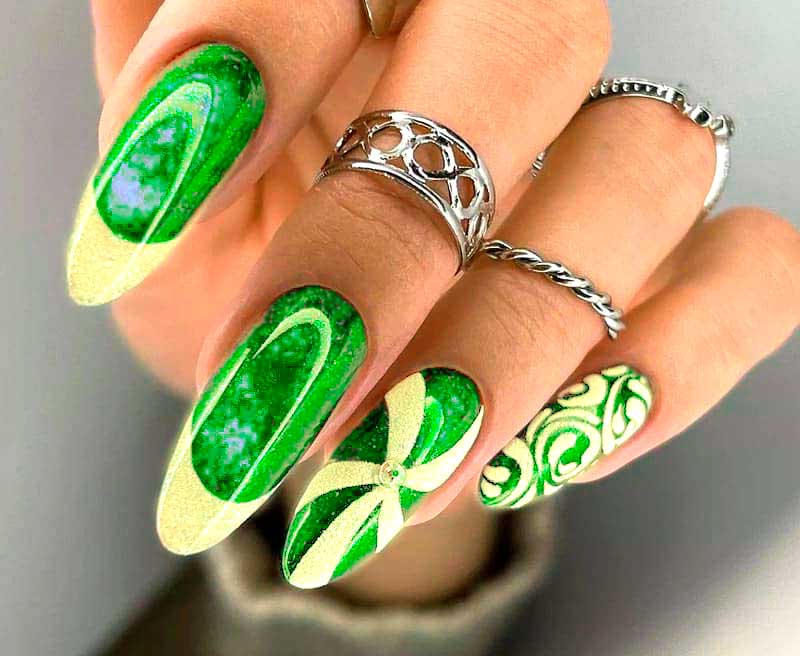 красивые зеленые ногти