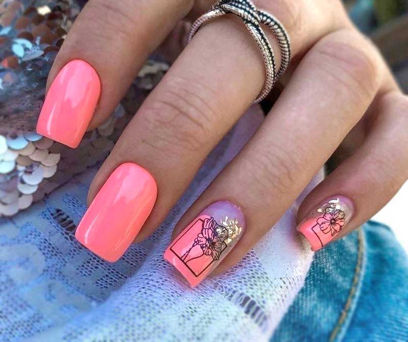 картинки на розовые ногти