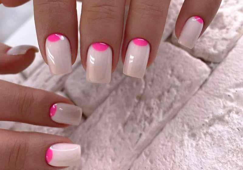 розовый цвет в дизайне ногтей
